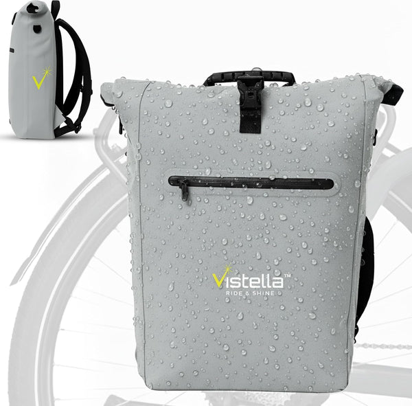 Vistella - 2-In-1 Reflective Backpack Pannier Bag