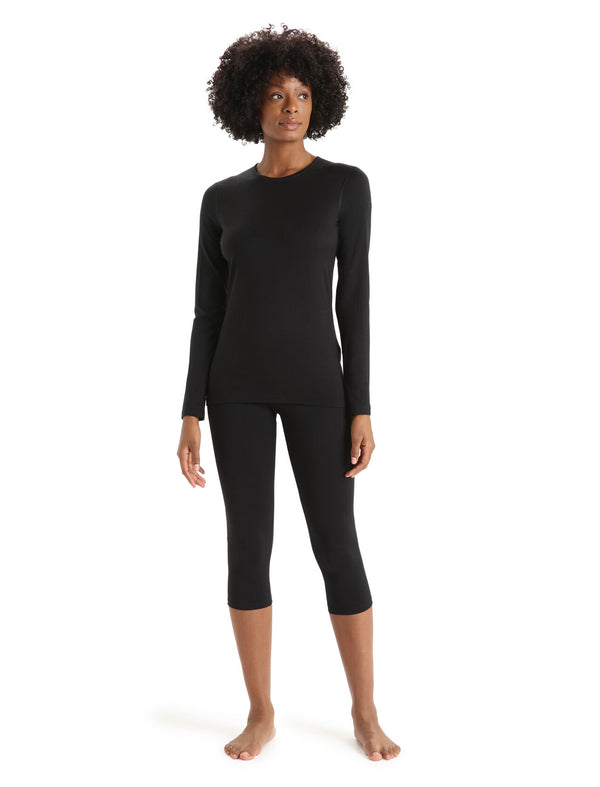 Icebreaker Women's Merino 200 Oasis Long Sleeve Crewe Thermal Top