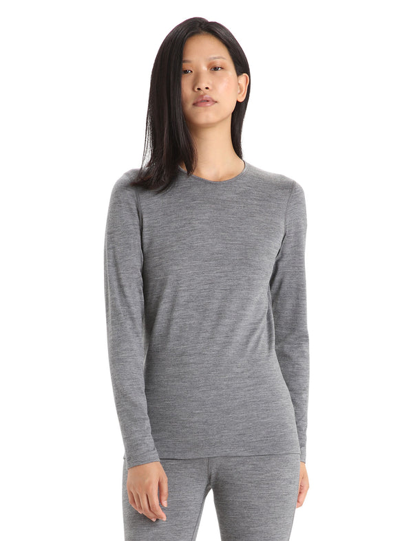 Icebreaker Women's Merino 200 Oasis Long Sleeve Crewe Thermal Top