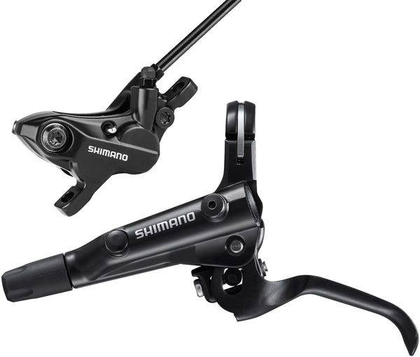 Shimano BR-MT520/BL-MT501 bled brake lever/Post mount 4 pot calliper