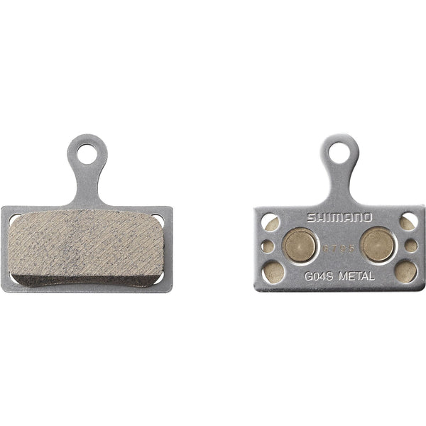 Shimanio G04S disc brake pads, steel backed, sintered