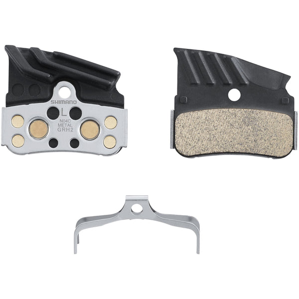 Shimano N04C disc pads, alloy/stainless back with cooling fins, metal sintered