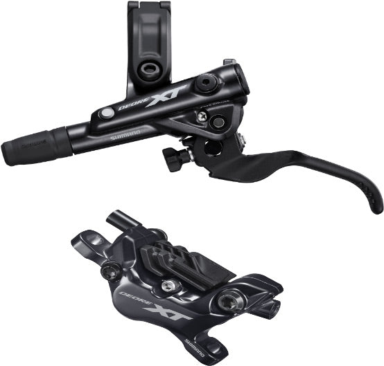 Shimano BR-M8120/BL-M8100 XT 4 pot bled brake lever/post mount calliper I-Spec EV