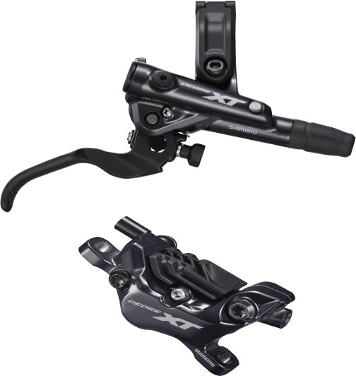 Shimano BR-M8120/BL-M8100 XT 4 pot bled brake lever/post mount calliper I-Spec EV