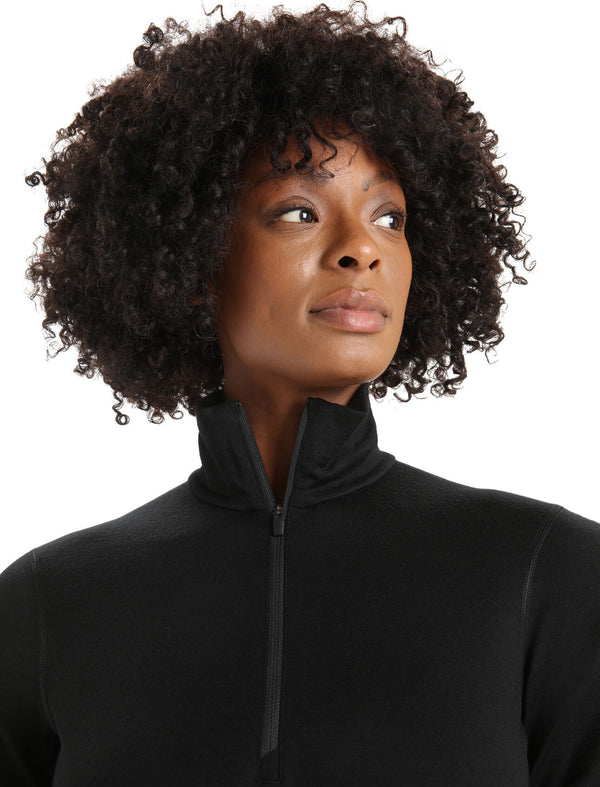 Icebreaker Women's Merino 200 Oasis Long Sleeve Half Zip Thermal Top