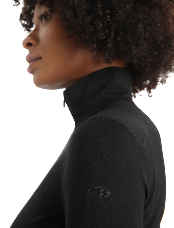 Icebreaker Women's Merino 200 Oasis Long Sleeve Half Zip Thermal Top