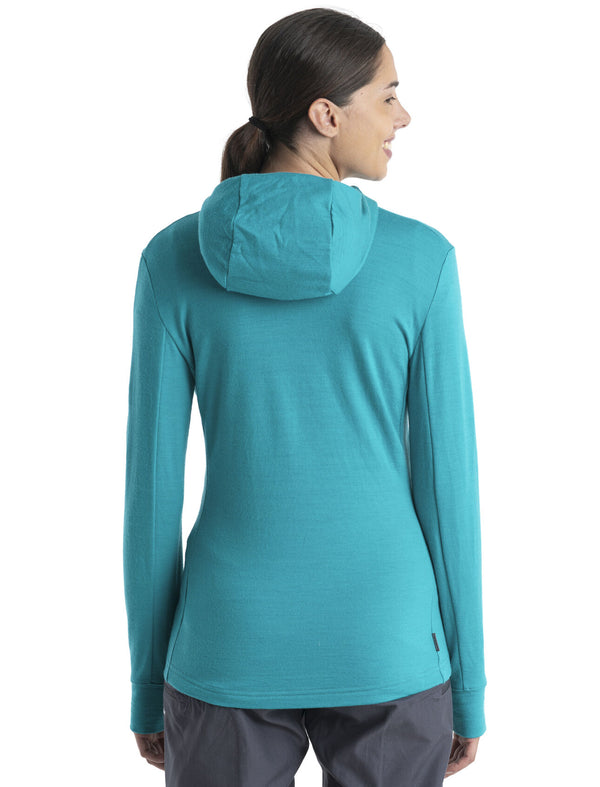 Icebreaker Women's Merino Quantum III Long Sleeve Zip Hoodie