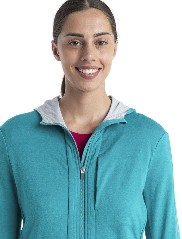 Icebreaker Women's Merino Quantum III Long Sleeve Zip Hoodie