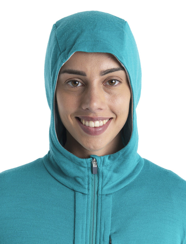 Icebreaker Women's Merino Quantum III Long Sleeve Zip Hoodie