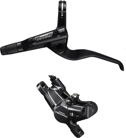 Shimano BR-T6000 Deore Trekking bled I-spec-II comp brake lever/post mount calliper