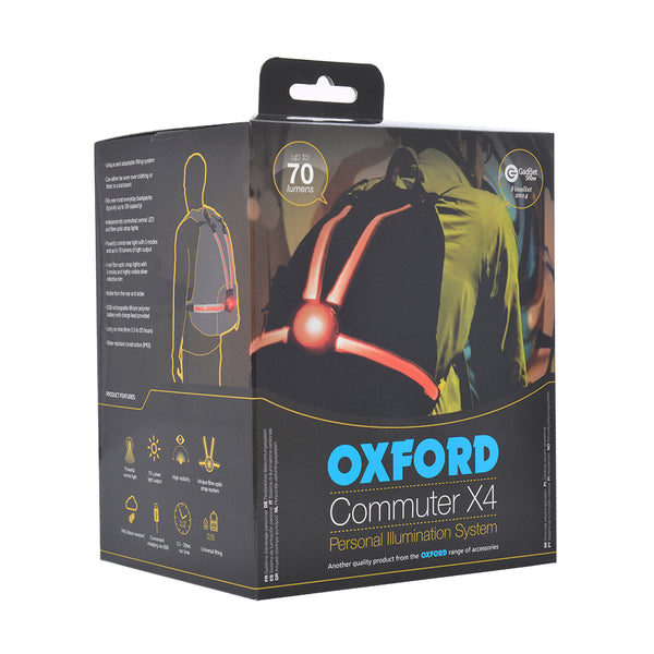 Oxford Commuter X4 Fibre Optic Rear Light